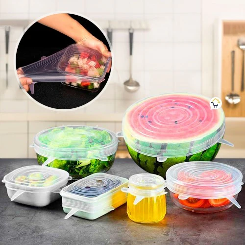 COMPRA 6 Y RECIBE 12 - Tapas de Silicona Reutilizables