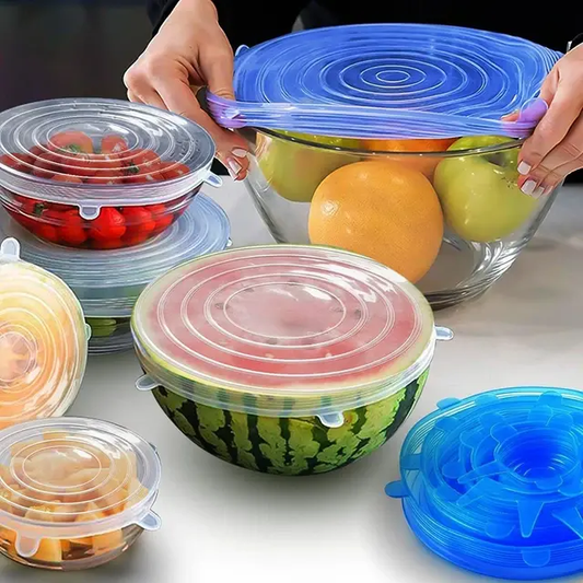 COMPRA 6 Y RECIBE 12 - Tapas de Silicona Reutilizables